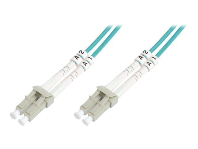 DIGITUS - Patch-kabel - LC multiläge (hane) till LC multiläge (hane) - 7 m - fiberoptisk - 50/125 mikron - OM3 - halogenfri - havsblå