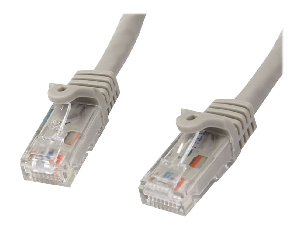 StarTech.com 1m CAT6 Ethernet Cable - Grey Snagless Gigabit CAT 6 Wire - 100W PoE RJ45 UTP 650MHz Category 6 Network Patch Cord UL/TIA (N6PATC1MGR) -