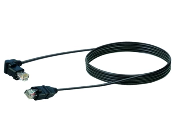 Schwaiger 2m CAT5e RJ-45 m/m, 2 m, Cat5e, U/UTP (UTP), RJ-45, RJ-45, Svart