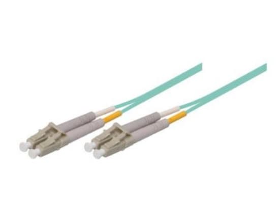EXC Fiber Patch Cord OM3 50/125 Aqua LSZH (Halogenfri) LC/LC 30m