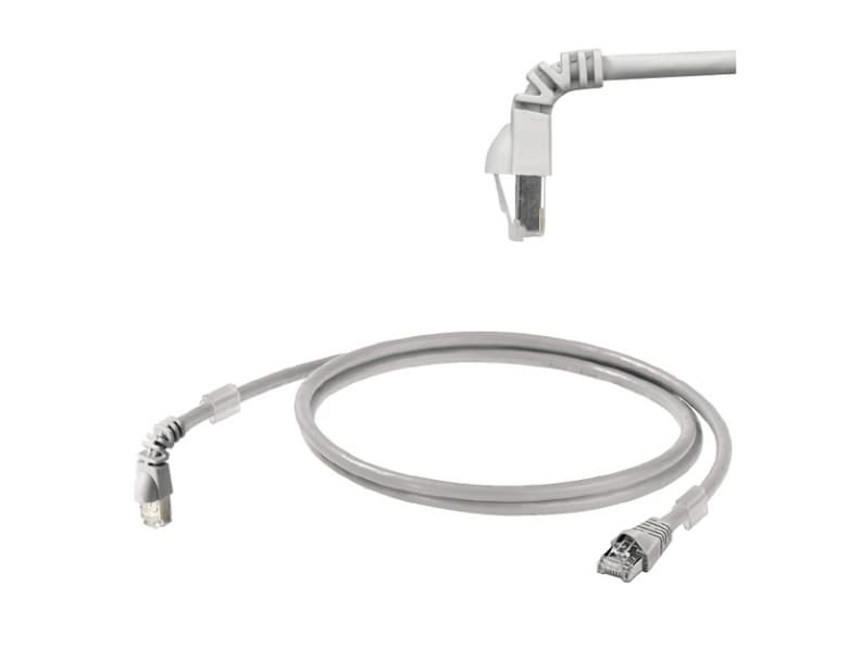Weidmüller Cat6A S/FTP 1.2m, 1,2 m, Cat6a, S/FTP (S-STP), RJ-45, RJ-45, Grå