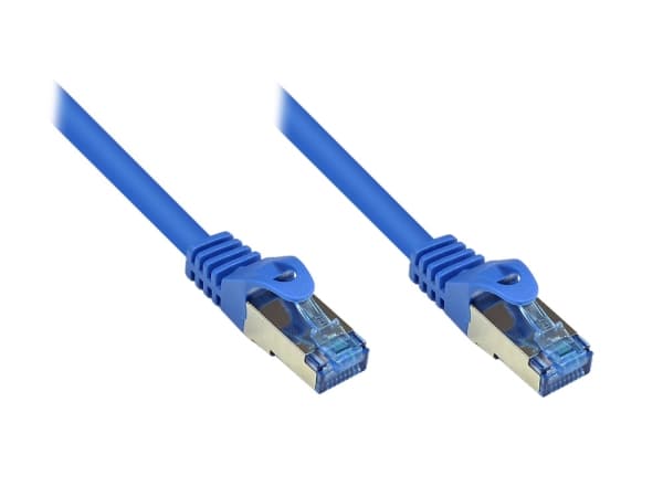 RNS® Patchkabel mit Rastnasenschutz, Cat. 6A, S/FTP, PiMF, halogenfrei, 500MHz, blau, 2m, Good Connections (8060-H020B)