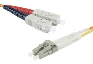 EXC Fiber Patch Cord OM3 50/125 LSZH (Halogenfri) SC/LC Purple 10m