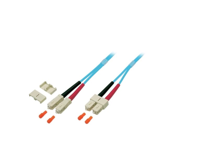 EFB Elektronik O7413.10, 10 m, OM3, SC, SC, Hankjønn, Turkis
