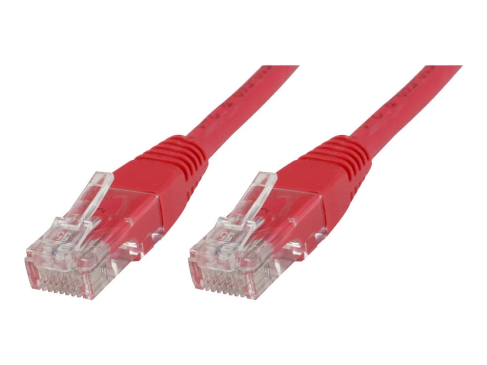 MicroConnect - Nettverkskabel - RJ-45 (hann) til RJ-45 (hann) - 3 m - UTP - CAT 6 - halogenfri - rød