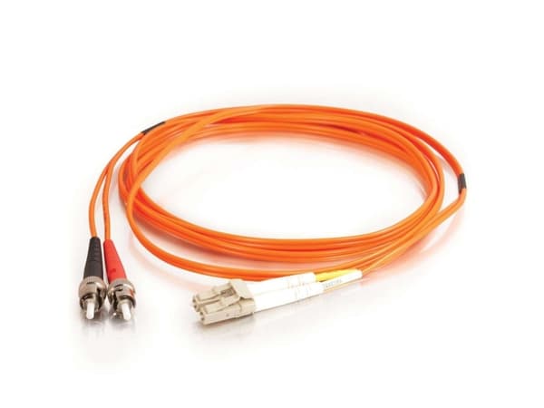 C2G Low-Smoke Zero-Halogen - Patch-kabel - LC multiläge (hane) till ST-läge (multi-mode) (hane) - 2 m - fiberoptisk - 62,5/125 mikron - orange