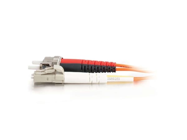 C2G Low-Smoke Zero-Halogen - Patch-kabel - LC multiläge (hane) till ST-läge (multi-mode) (hane) - 2 m - fiberoptisk - 62,5/125 mikron - orange