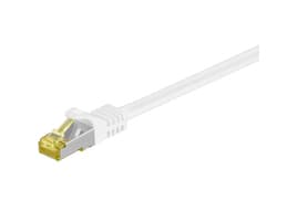 MicroConnect - Nätverkskabel - RJ-45 (hane) till RJ-45 (hane) - 1 m - SFTP, PiMF - CAT 7 - halogenfri, hakfri - vit