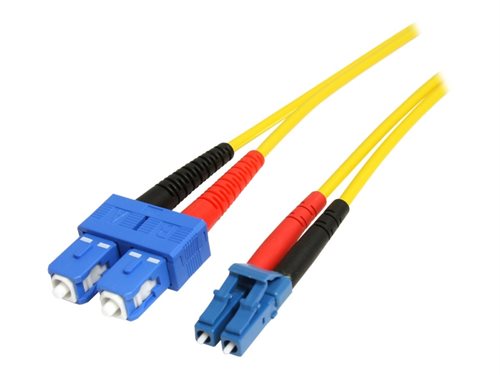 Bild av StarTech.com 10m Fiber Optic Cable - Single-Mode Duplex 9/125 - LSZH - LC/SC - OS1 - LC to SC Fiber Patch Cable (SMFIBLCSC10) - Patch-kabel - SC enke