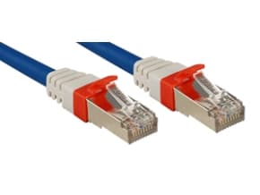 Lindy Cat.6 (A) SSTP / S/FTP PIMF Premium 0.5m, 0,5 m, RJ-45, RJ-45, Blå