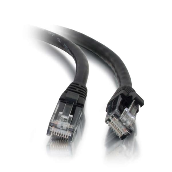 C2G Cat5e Booted Unshielded (UTP) Network Patch Cable - Patch-kabel - RJ-45 (hane) till RJ-45 (hane) - 10 m - UTP - CAT 5e - formpressad, hakfri, tvi