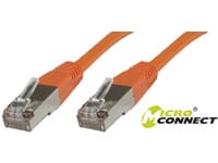 MicroConnect - Nettverkskabel - RJ-45 (hann) til RJ-45 (hann) - 20 m - SFTP, PiMF - CAT 6 - halogenfri - oransje