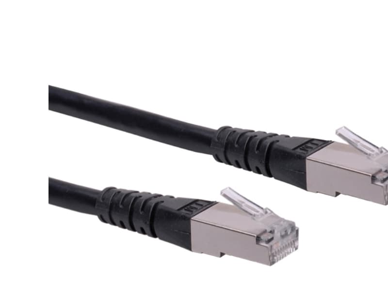 ROLINE S/FTP Cat.6 1.5m, 1,5 m, Cat6, S/FTP (S-STP), RJ-45, RJ-45, Svart