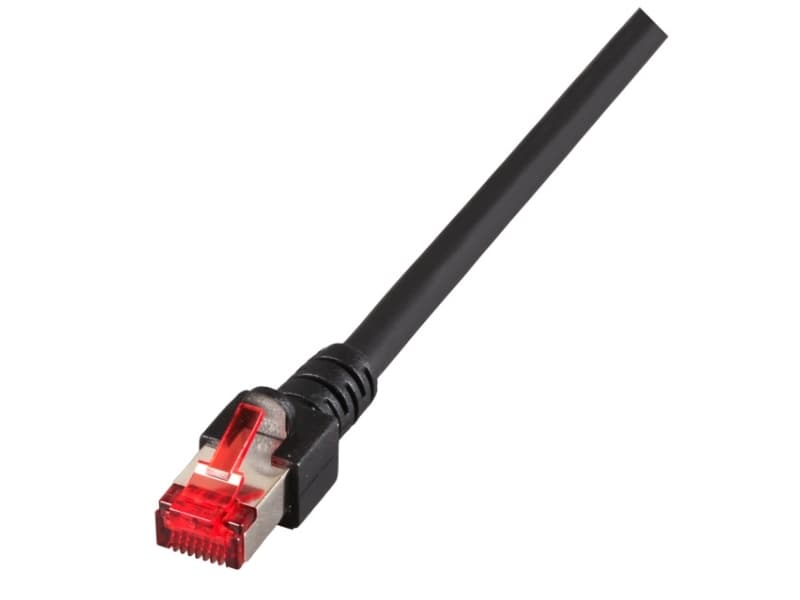 EFB Elektronik RJ45 S/FTP Cat6, 0,5 m, Cat6, S/FTP (S-STP), RJ-45, RJ-45, Svart