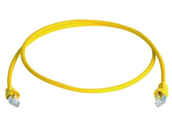 Telegärtner MP8 FS 500 LSZH 0.25m, 0,25 m, Cat6a, SF/UTP (S-FTP), RJ-45, RJ-45, Gul