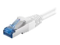 MicroConnect - Nätverkskabel - RJ-45 (hane) till RJ-45 (hane) - 1.5 m - SFTP - CAT 6a - halogenfri, hakfri - vit