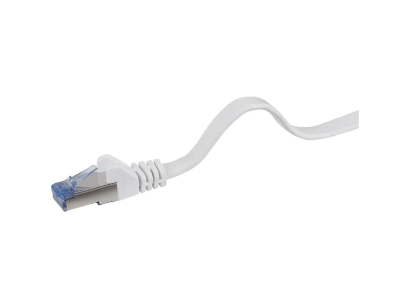 Renkforce RJ45 Netværk Tilslutningskabel CAT 6A U/FTP 1.00 m Grå ekstremt fleksibelt, med låsebeskyttelse, Flammehæmmende