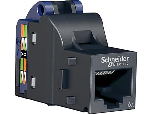 Bild av Actassi datastik RJ45 Cat 6A S1 UTP til dataudtag og patchpanel. Godkendt til 4PPoE, 12 stk. - (12 stk.)