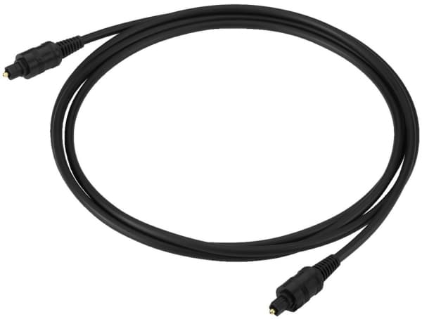 Monacor OLC-200/SW, TOSLINK, TOSLINK, Han/han, OFC, Sort