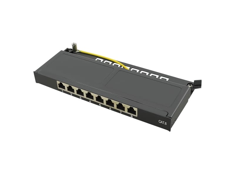 LogiLink NP0078, RJ-45, Svart, Metall, 0.5U
