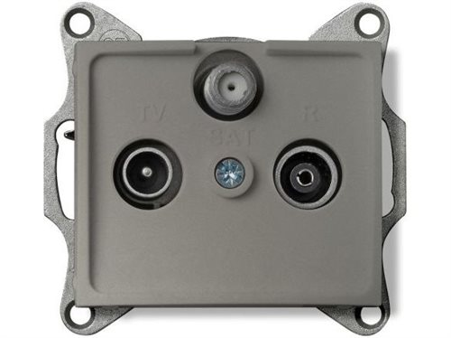 Bild av Kanlux Domo RTV-SAT aerial champagne socket (25043)