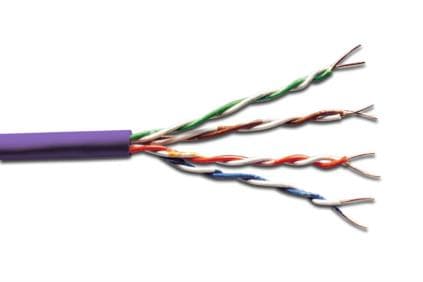 DIGITUS - Samlet kabel - 500 m - UTP - CAT 6 - halogenfri, solid - purpur
