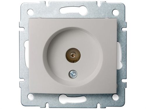 Bild av Kanlux DOMO Aerial socket type F terminal Pearl white (24979)