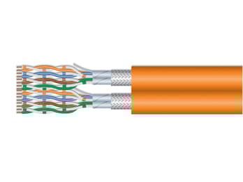 Equip 187332, 1000 m, Cat7, S/FTP (S-STP), Oransje