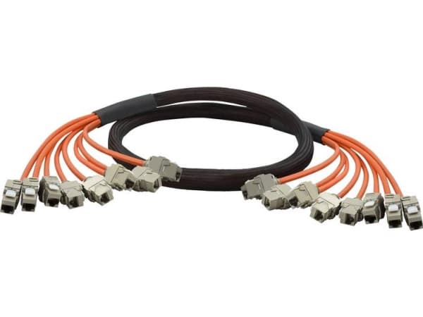 Renkforce RJ45 Netværkskabel, patchkabel CAT 6A S/FTP 15.00 m Orange forgyldte stik, Flammehæmmende, Halogenfri