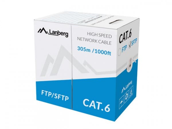 LANBERG LCU5-21CU-0305-BK Lanberg UTP stranded cable CU OUTDOOR, cat. 5e, 305m, Juodas