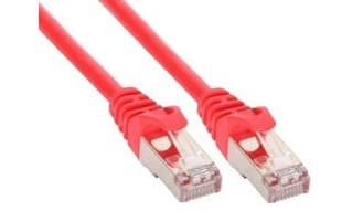 InLine S-FTP Cat.5e 1.0m, 1 m, Röd