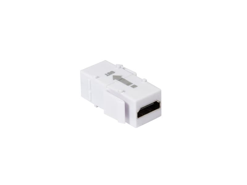 LogiLink NK0014R, Flat, Hvit, HDMI, HDMI, Hunkjønn, Hunkjønn