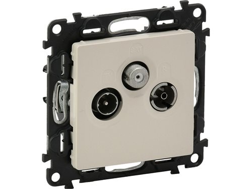 Bild av Legrand RTV/SAT aerial socket, cream (753252)