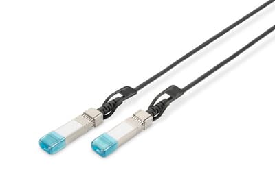 Digitus DN-81220, 0,5 m, SFP+, SFP+, Hankjønn/hankjønn, Svart