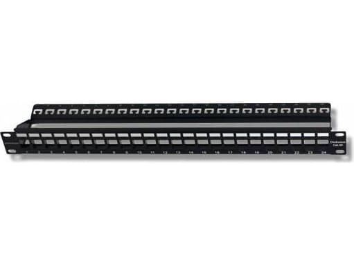 Blank Intellinet 24-ports panel for 1U Keystone Jack 19" med en kabelorganisering (720328)