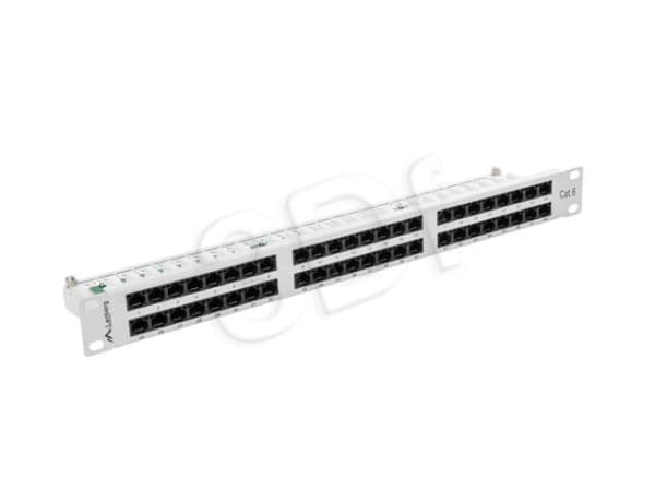 Lanberg PPU6-1048-S, Grå, Metall, 1U, 445 mm, 44,5 mm, 102 mm