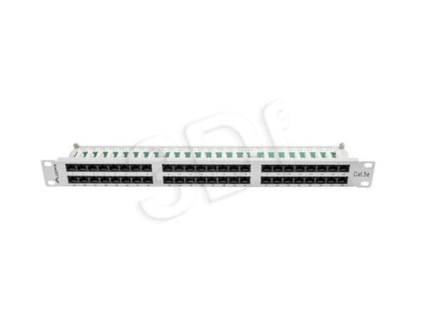 Lanberg PPU5-1048-S, RJ-45, Cat5,Cat5e, Grå, Rackmontering, 1U, 445 mm