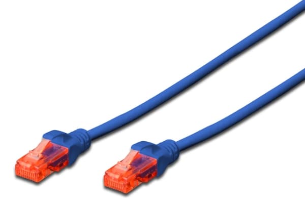 Digitus 1.5m Cat6 U/UTP, 1,5 m, Cat6, U/UTP (UTP), RJ-45, RJ-45, Blå