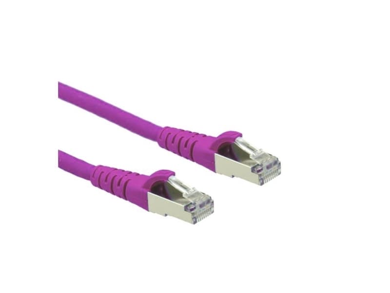 ROLINE CAT.6a S/FTP, 0,5 m, Cat6a, S/FTP (S-STP), RJ-45, RJ-45, Rosa
