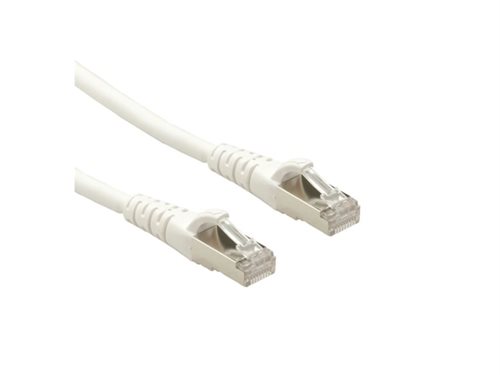 Bild av Roline Cat.6a S/Ftp, 0,5 m, Cat6a, S/Ftp (S-Stp), Rj-45, Rj-45, Vit
