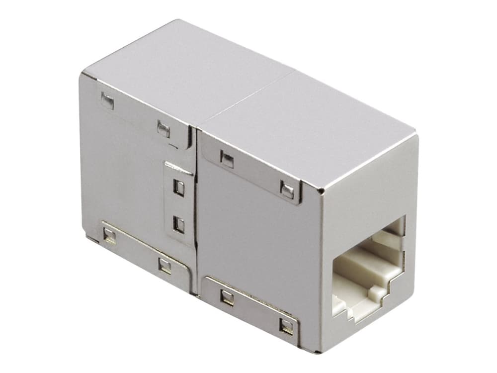 Hama - Kopplingsdon för nätverk - RJ-45 (hona) till RJ-45 (hona) - skärmad - CAT 6 - silver