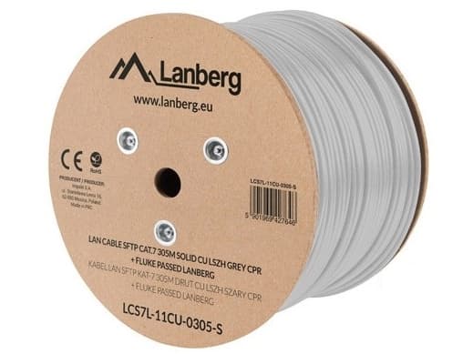 Lanberg LCS7L-11CU-0305-S, 305 m, Cat7, S/FTP (S-STP), Hvit