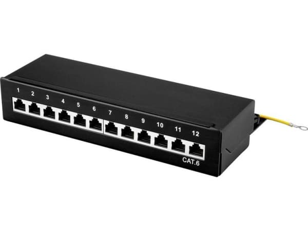 Renkforce 12 porte Netværk-patchbox CAT 6 1 U med stik