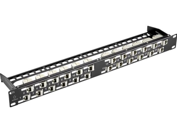 Renkforce 24 porte Netværk-patchpanel 483 mm (19) Ikke bestykket 1 U uden stik