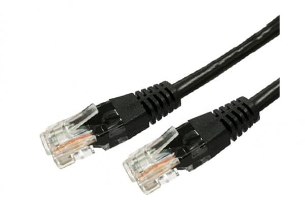Cat.6A RJ45 UTP kuparinen liitäntäjohto 3m. musta