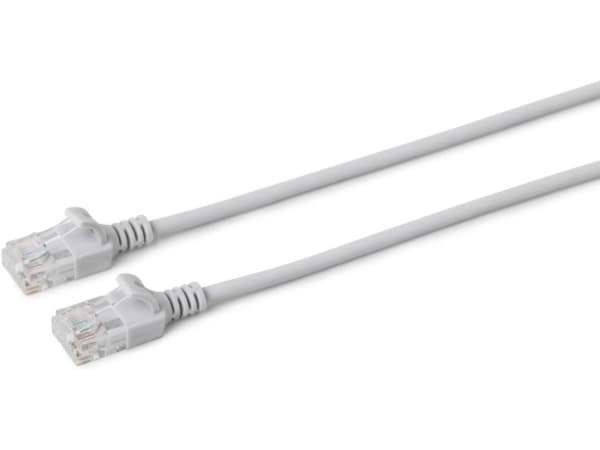 MicroConnect - Nettverkskabel - RJ-45 (hann) til RJ-45 (hann) - 1.5 m - 2.8 mm - UTP - CAT 6 - halogenfri, uten hindringer, flertrådet - grå