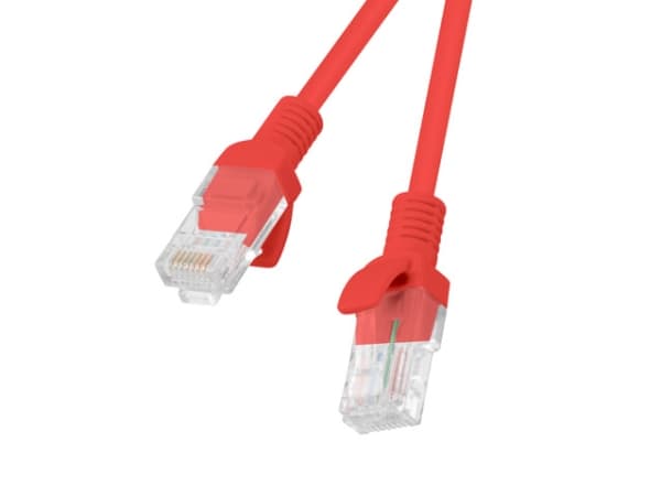 Lanberg PCU5-10CC-0150-R, 1,5 m, Cat5e, U/UTP (UTP), RJ-45, RJ-45, Röd