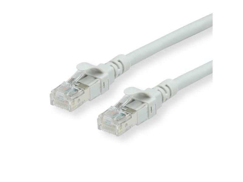 Roline Patchcord - RJ - 45-30 cm - UTP - CAT 6a - bezhalogenowy,linka - szary (21.15.2981)