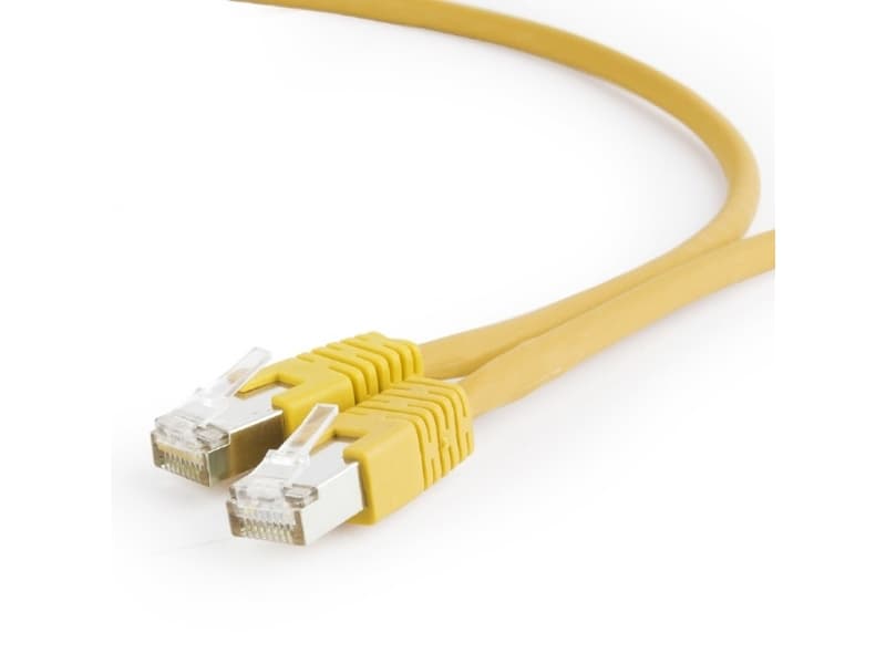Gembird PP6A-LSZHCU-Y-2M, 2 m, Cat6, S/FTP (S-STP), RJ-45, RJ-45, Gul