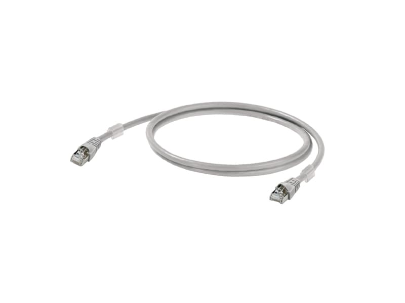Weidmüller IE-C6FP8LD0100M40M40-D, 10 m, Cat6a, S/FTP (S-STP), RJ-45, RJ-45, Grå